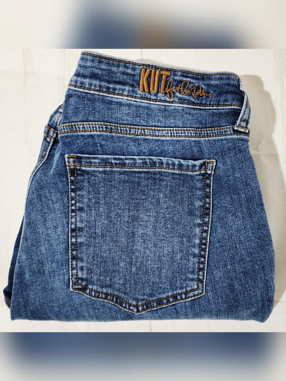 KUT from the Kloth Katy Straight Leg Ankle Jeans Size 14 - Picture 9 of 9